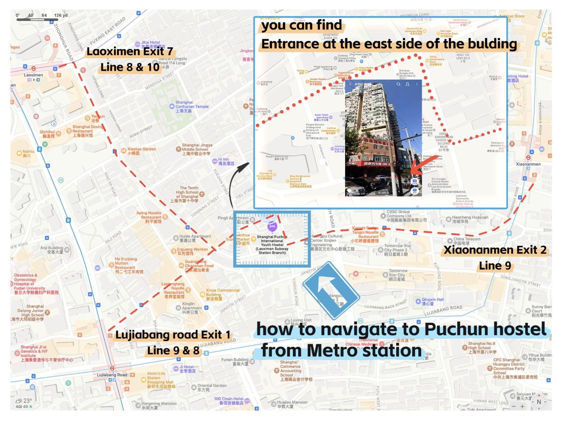Pu Chun International Hostel -Yugarden & Old Town Shanghai Eksteriør billede